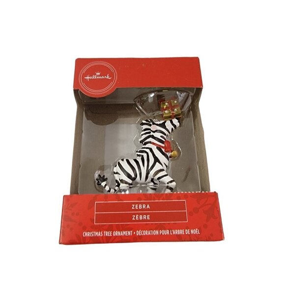 HALLMARK Keepsake ZEBRA Animal Gift Holiday Christmas Tree Ornament  - NEW - Picture 8 of 11